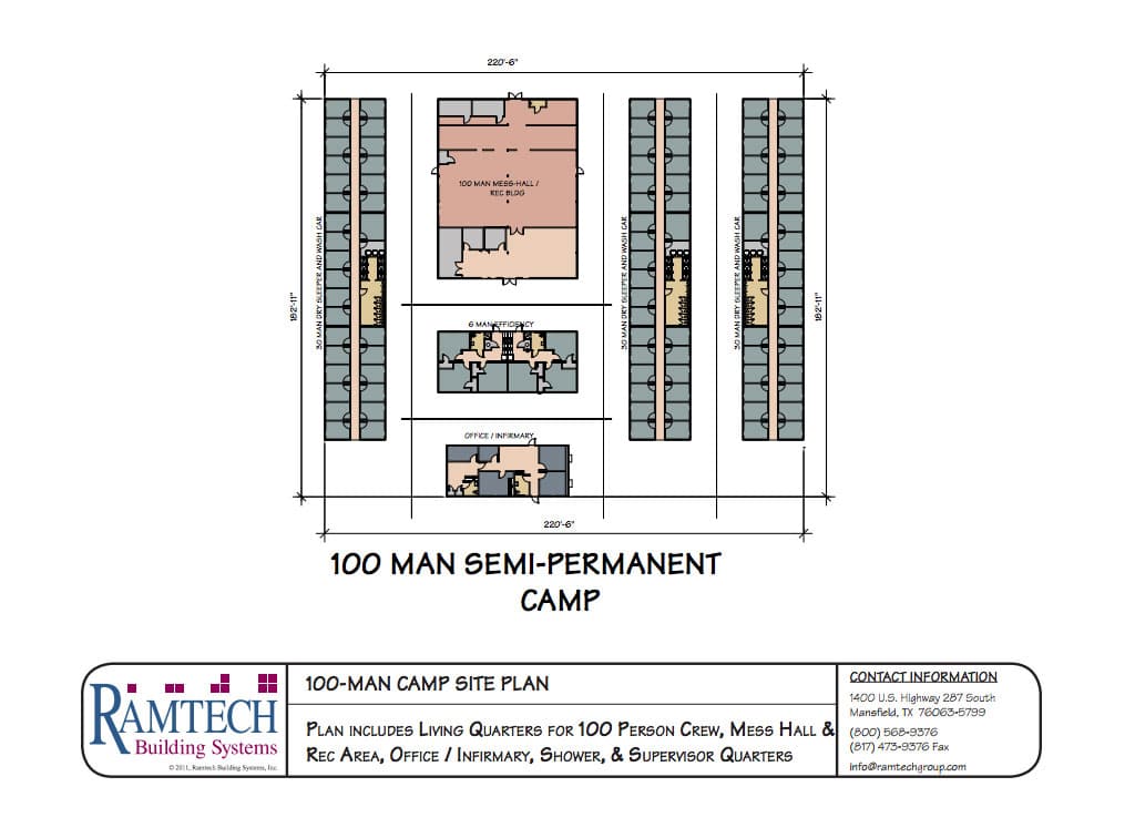 100-Man-Camp-Site-Plan floor plan