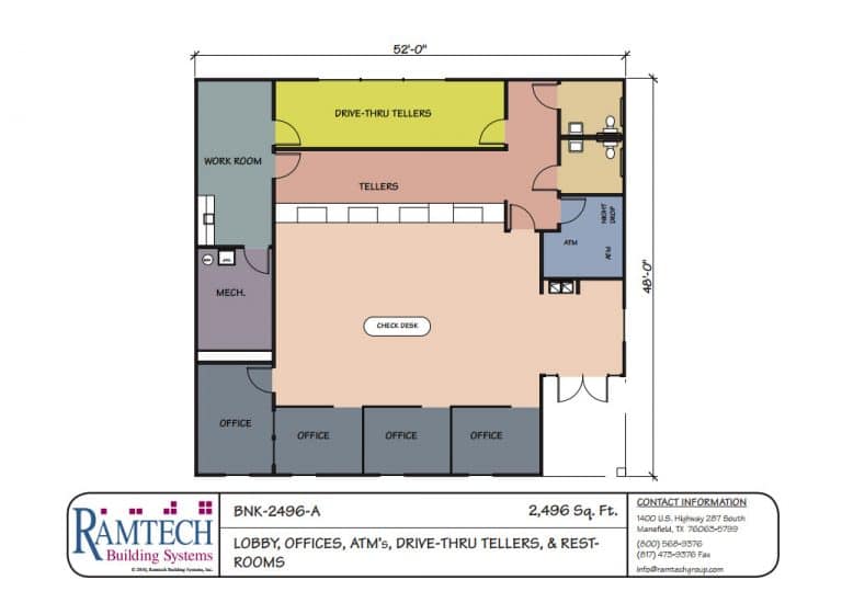 Ramtech relocatable and permanent modular building floor plans