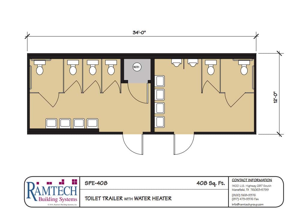 Ramtech relocatable and permanent modular building floor plans