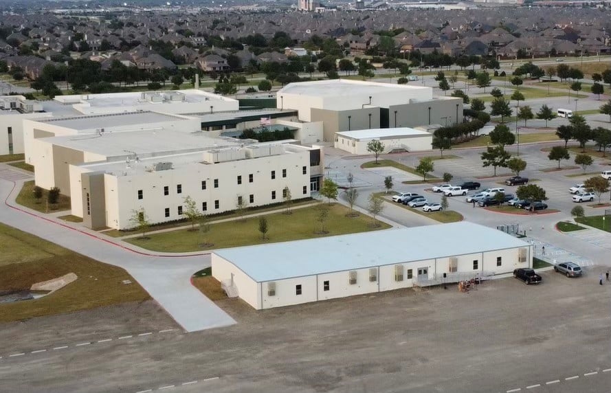 aerial view ramtech modular building